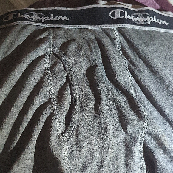 Men's med grey boxer briefs by Champion - Picture 2 of 2
